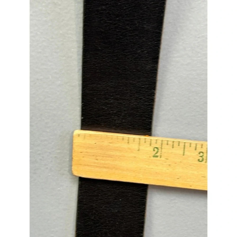 Belt Mens XXL Black Genuine Leather Casual Rugged Single Prong‎ Buckle Work